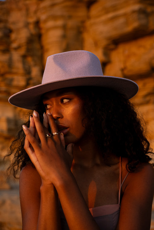 LAVENDER CLASSIC FEDORA